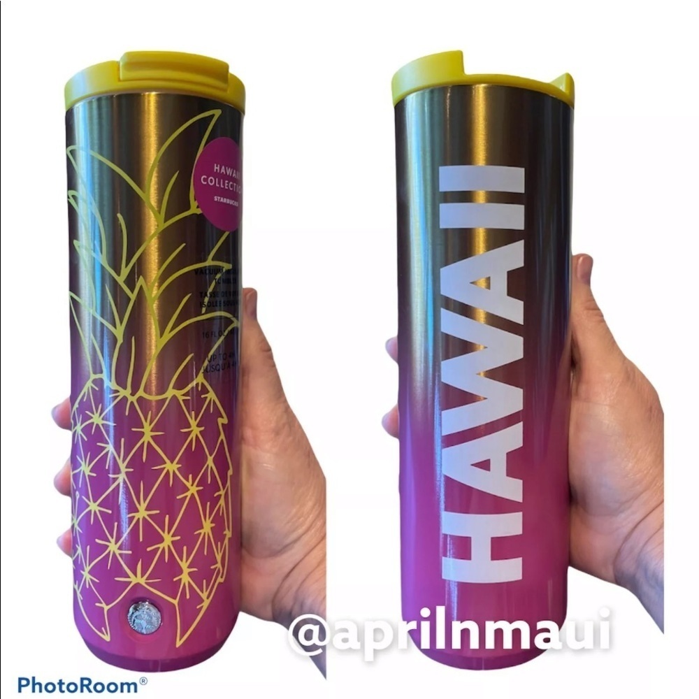 New Starbucks HAWAII PINEAPPLE Metal Tumbler - Picture 2 of 4